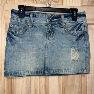 American Eagle Size : 0 Jean Skirts Y2K 100% Cotton EUC